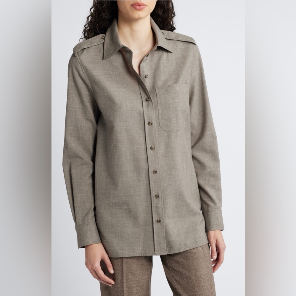 NWT COS Wool & Linen Shirt